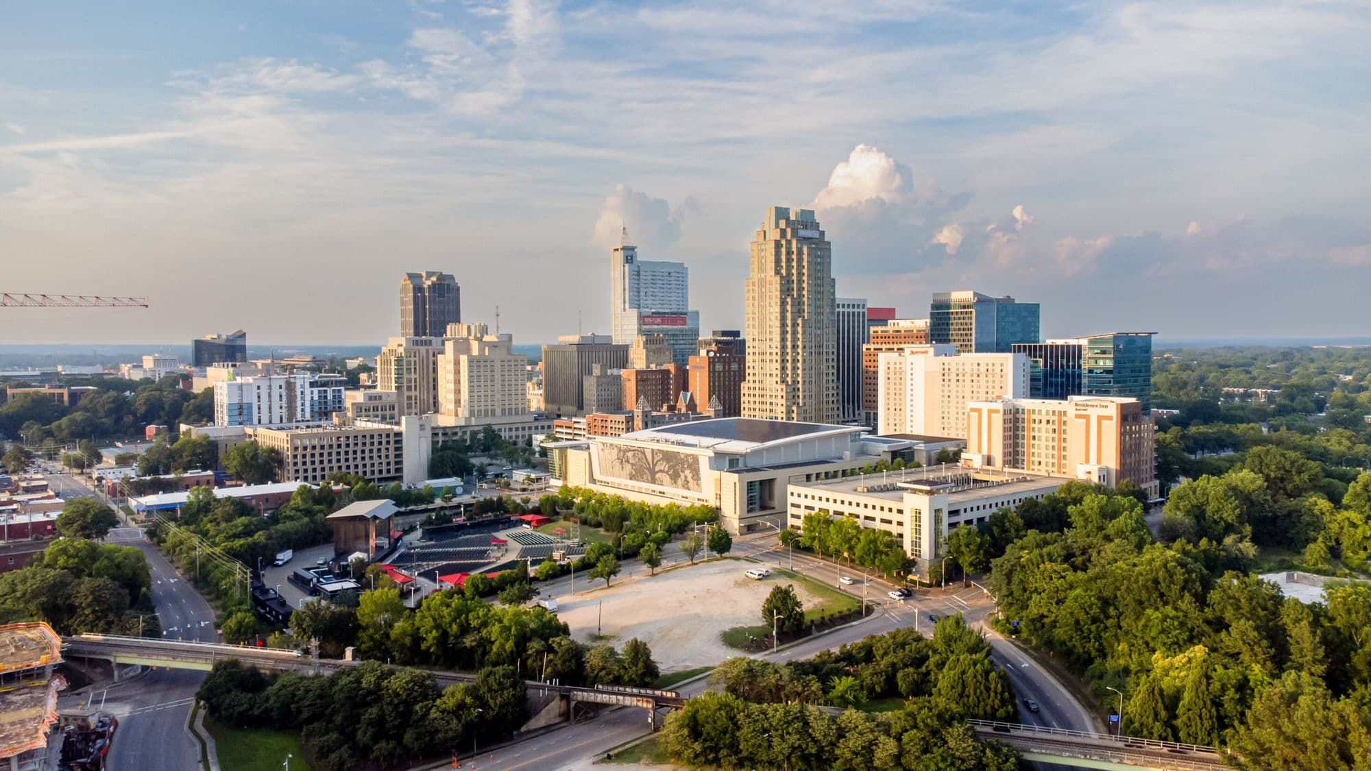 The Raleigh skyline, North Carolina