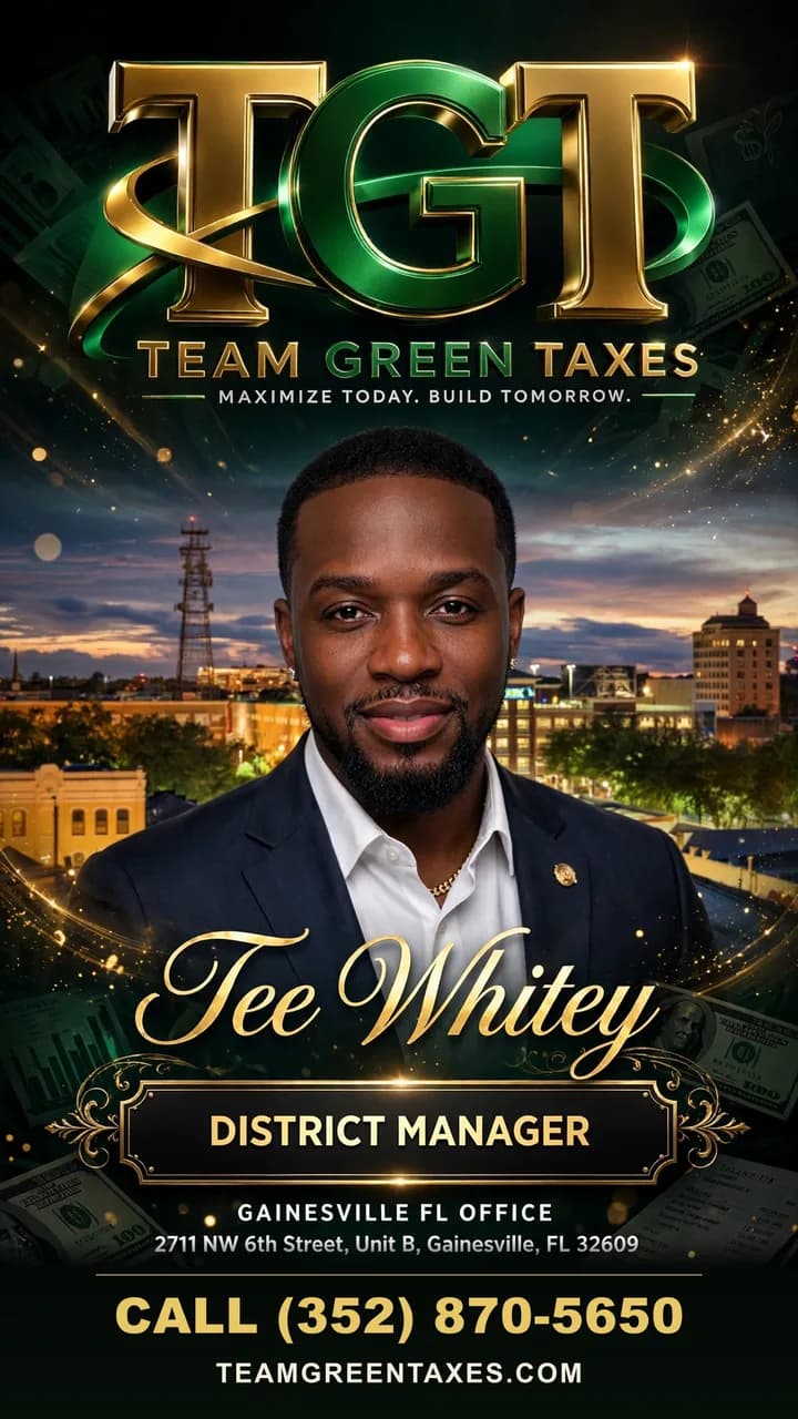 Tee Whitey, Team Green Taxes Gainesville